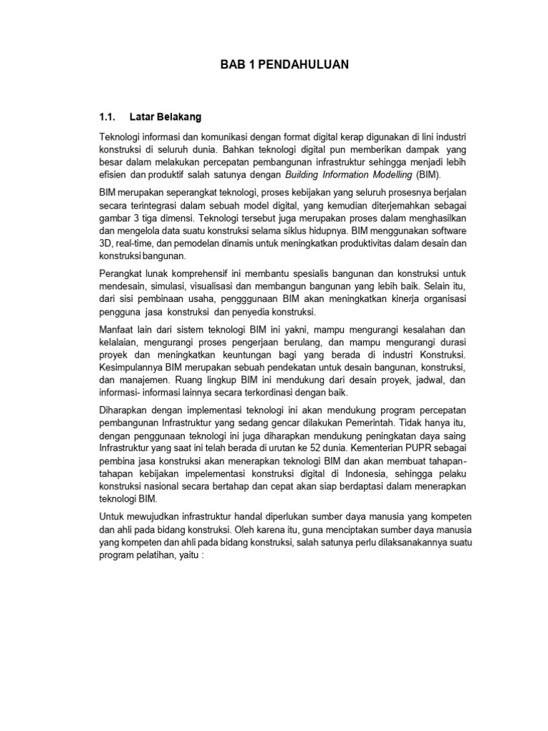 Modul Sebelum UTS BIM | PDF