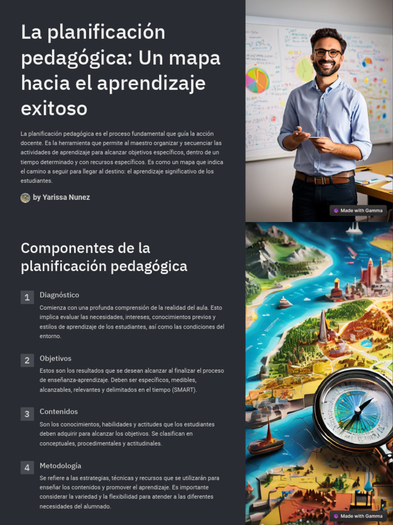 Planificación Pedagógica Efectiva | PDF | Evaluación | Aprendizaje