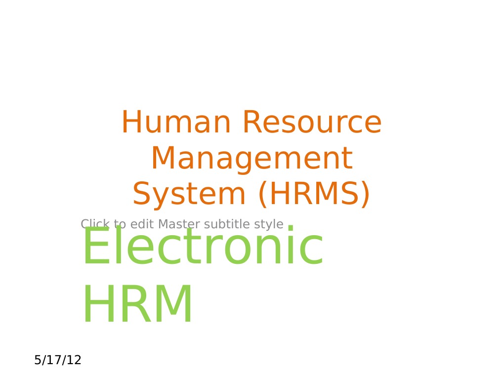 Human Resource Management System | PDF