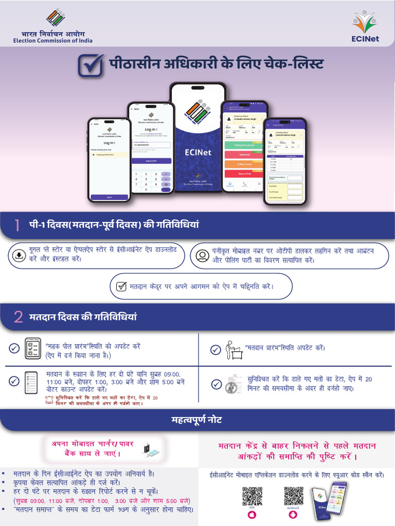 ECINet Brochure - Hindi Version | PDF