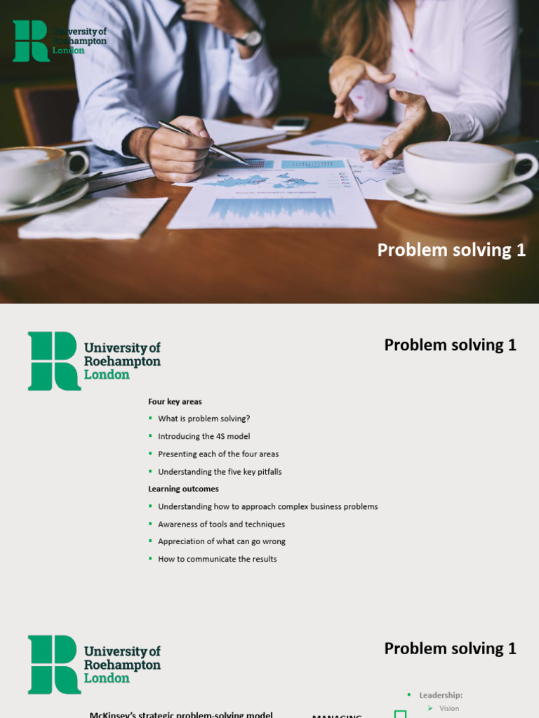 Mastering the 4S Problem-Solving Model | PDF | Design Thinking | Hypothesis