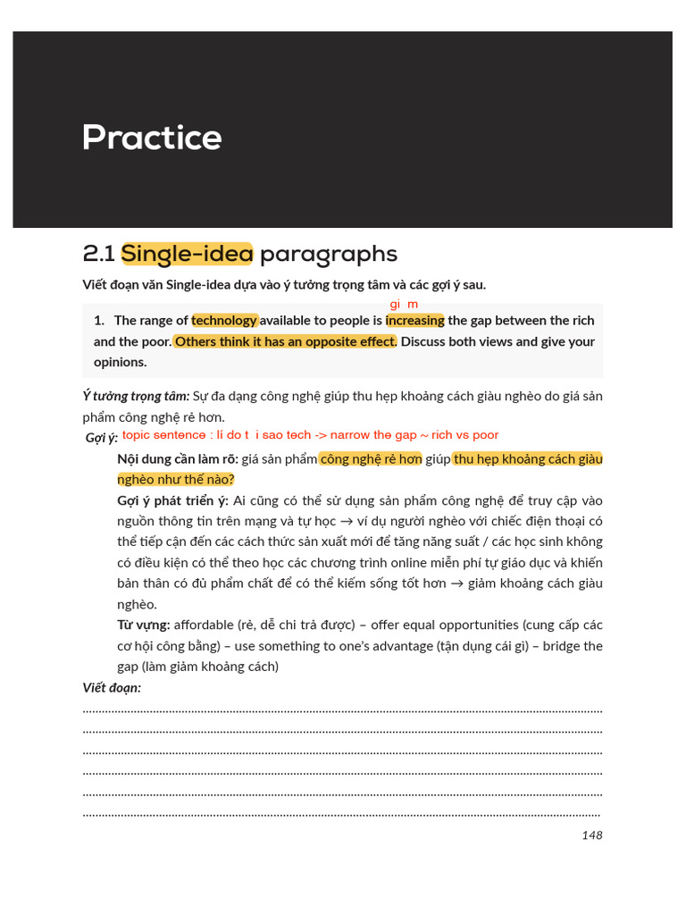 Single-Double Ideas Paragraph | PDF