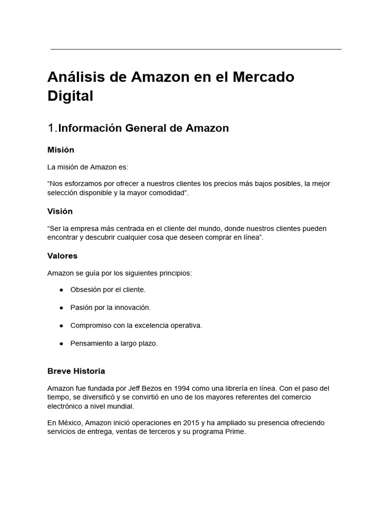 Análisis de Amazon en el Comercio Digital | PDF | Aplicación movil ...