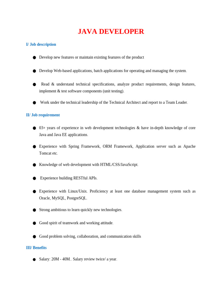 NTQ JD Java | PDF