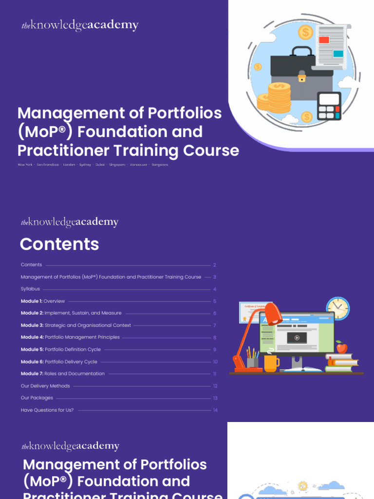 Management of Portfolios (MoP) Foundation and Practitioner Training ...