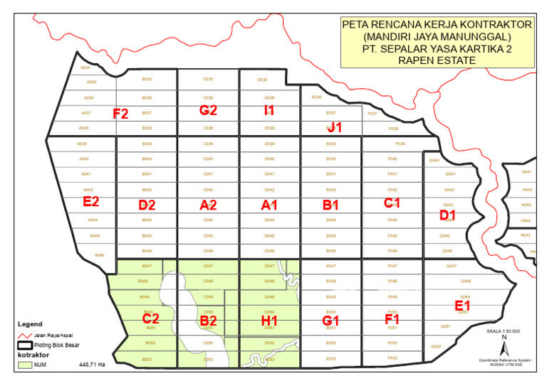 Peta Rencana Kontraktor Rpe MJM | PDF