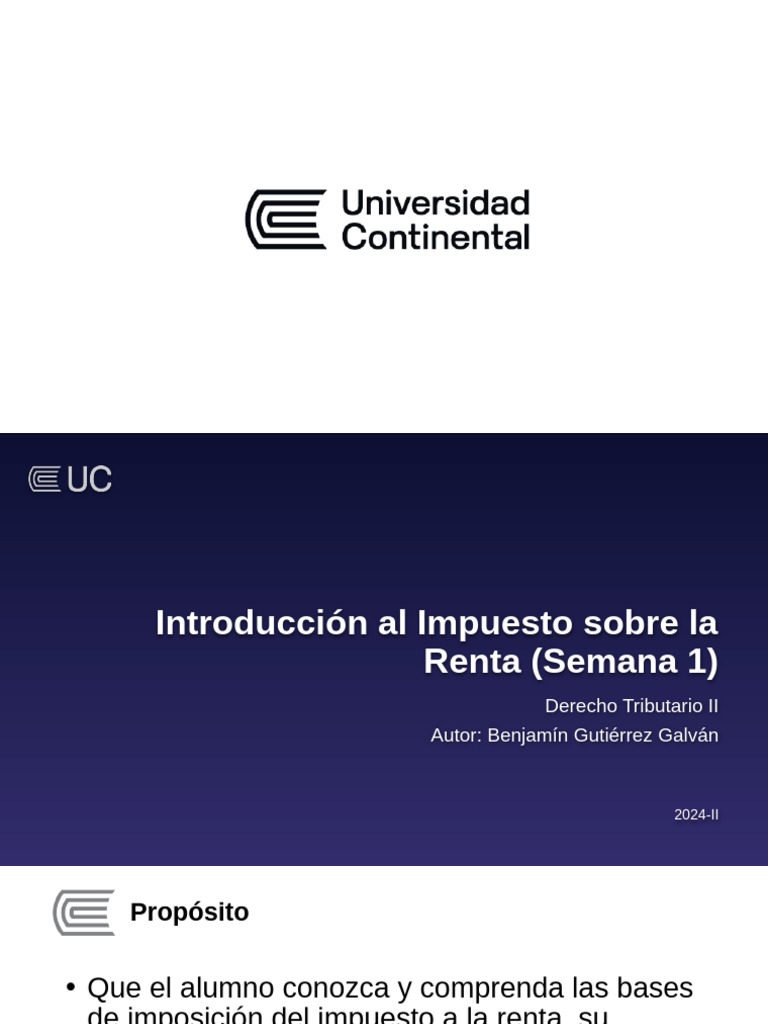 Introducción al Impuesto sobre la Renta | PDF | Impuestos | Impuesto ...