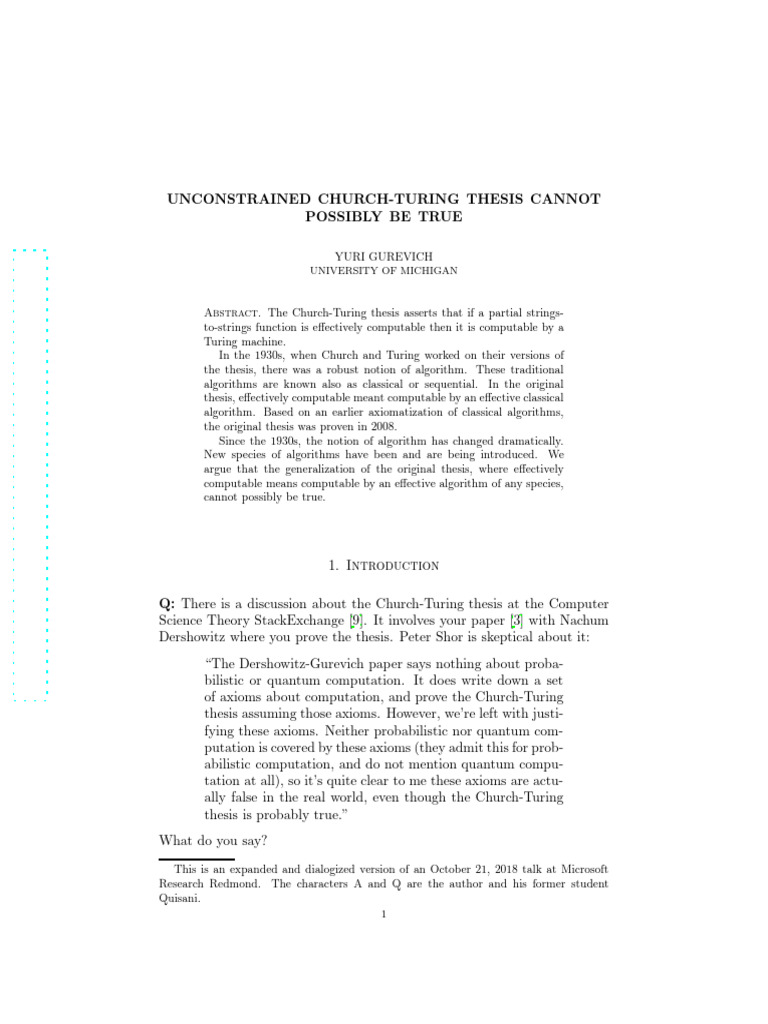 Turing | PDF | Computational Complexity Theory | Algorithms