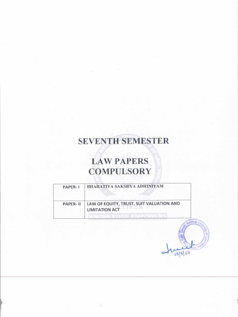 7th Sem | PDF