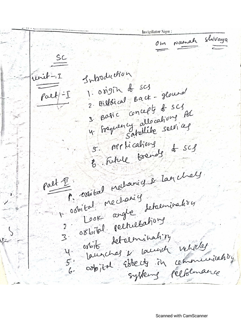 Unit-I Part - SC Notes | PDF
