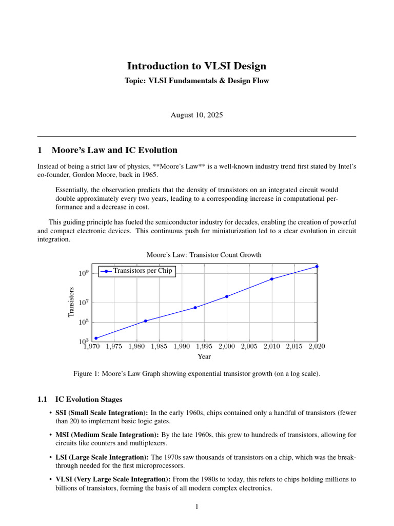 VLSI Design: Fundamentals and Flow | PDF | Integrated Circuit ...