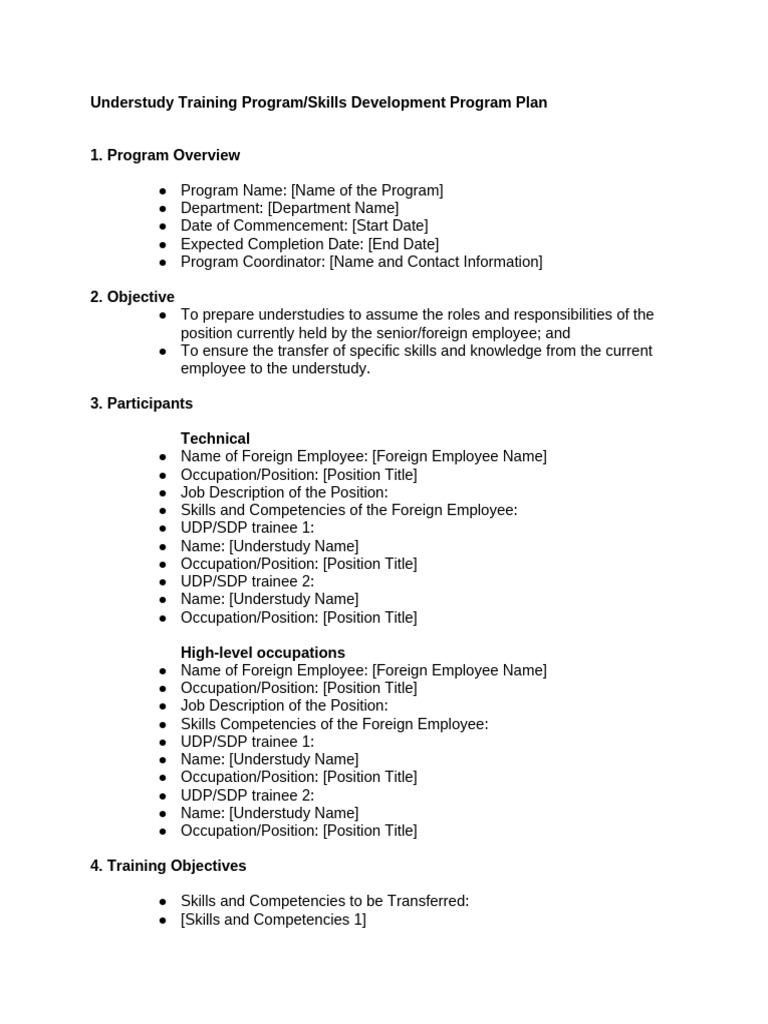 Understudy Training Program Overview | PDF
