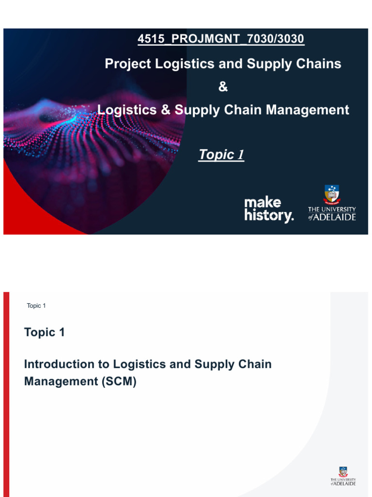 Logistics and Supply Chain Overview | PDF | Logistics | Cargo