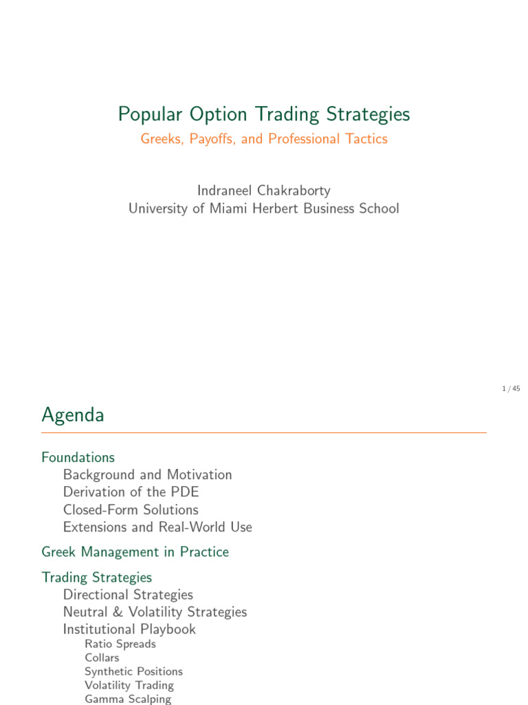 Options Review | PDF | Greeks (Finance) | Option (Finance)