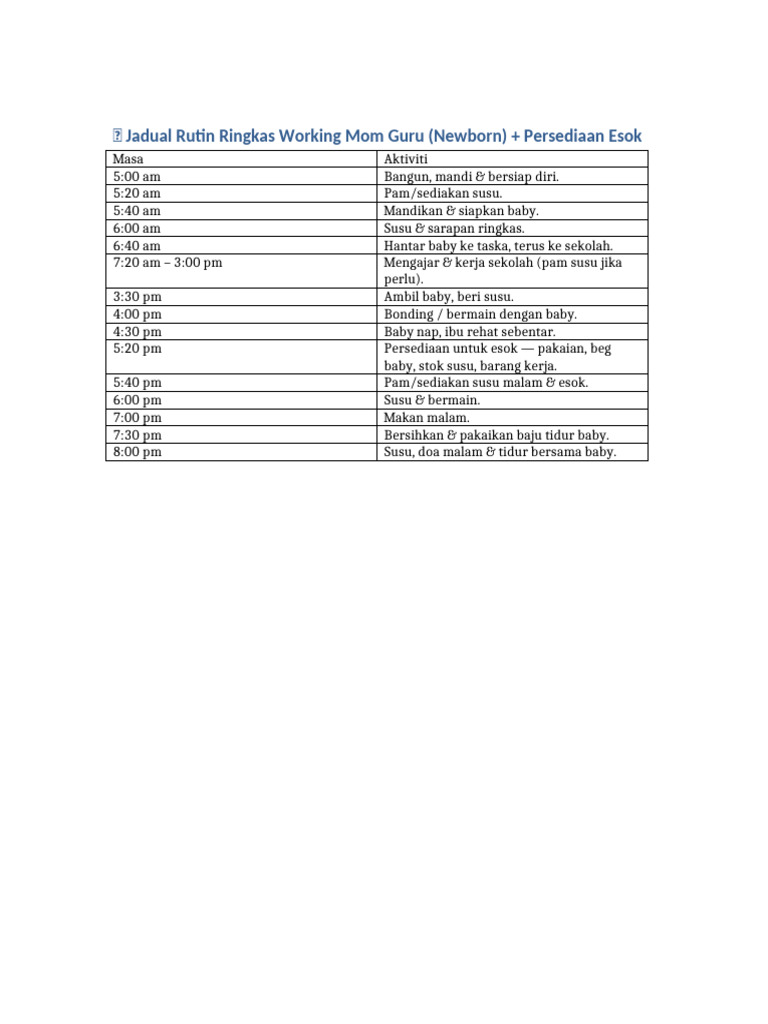 Daily Routine | PDF