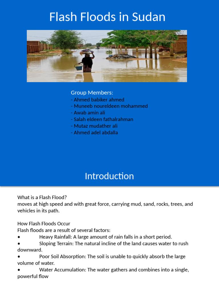 Flash Floods Sudan Colored | PDF | Flood | Sudan