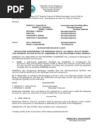 Sample Barangay Resolution Template | PDF