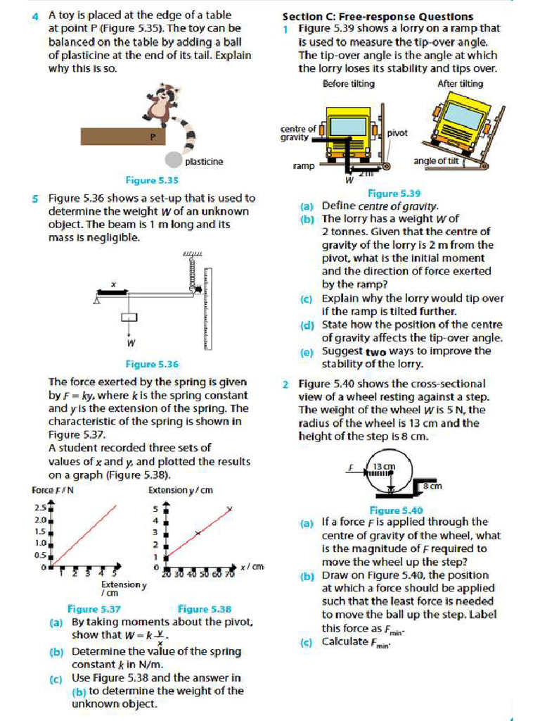 3 Turning Effects of Forces QN B | PDF