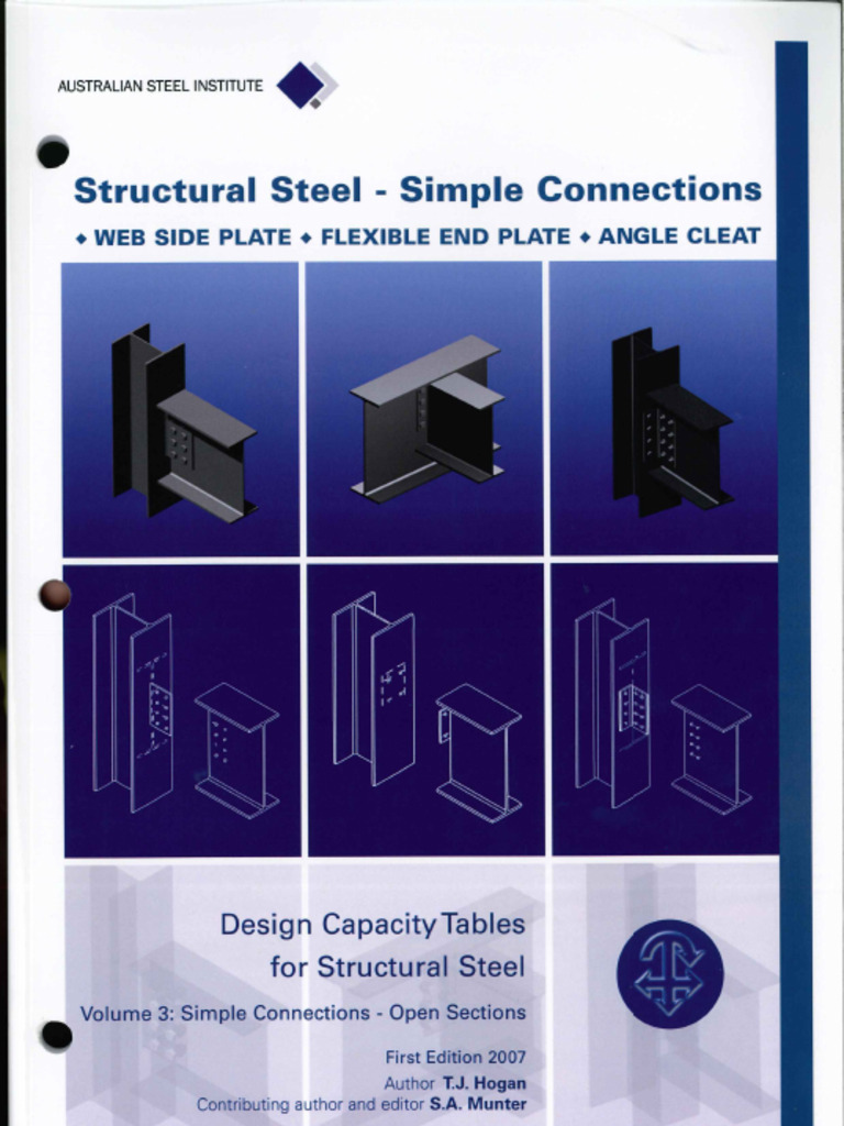 ASI Ddesign Capacity Tables For Structural Steel V3 Simple Connections ...