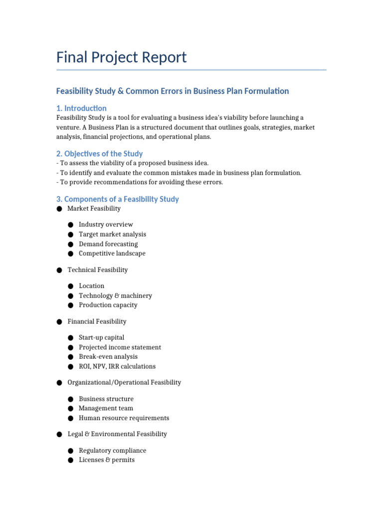 Distinguishing Good vs. Bad Business Plans | PDF | Feasibility Study ...