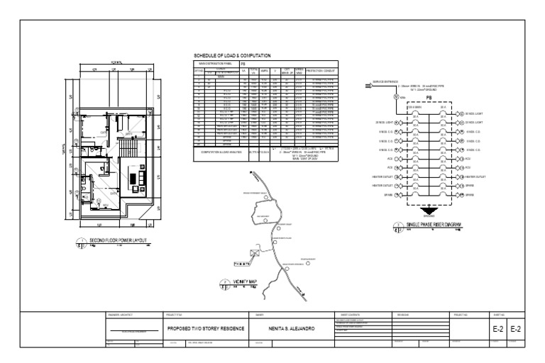 Single Phase Electrical Riser Diagram | PDF