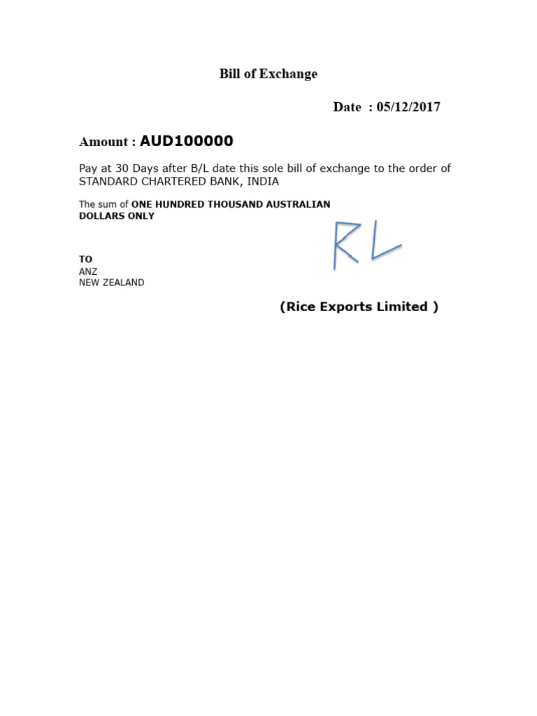 Bill 20of 20exchange 2 | PDF