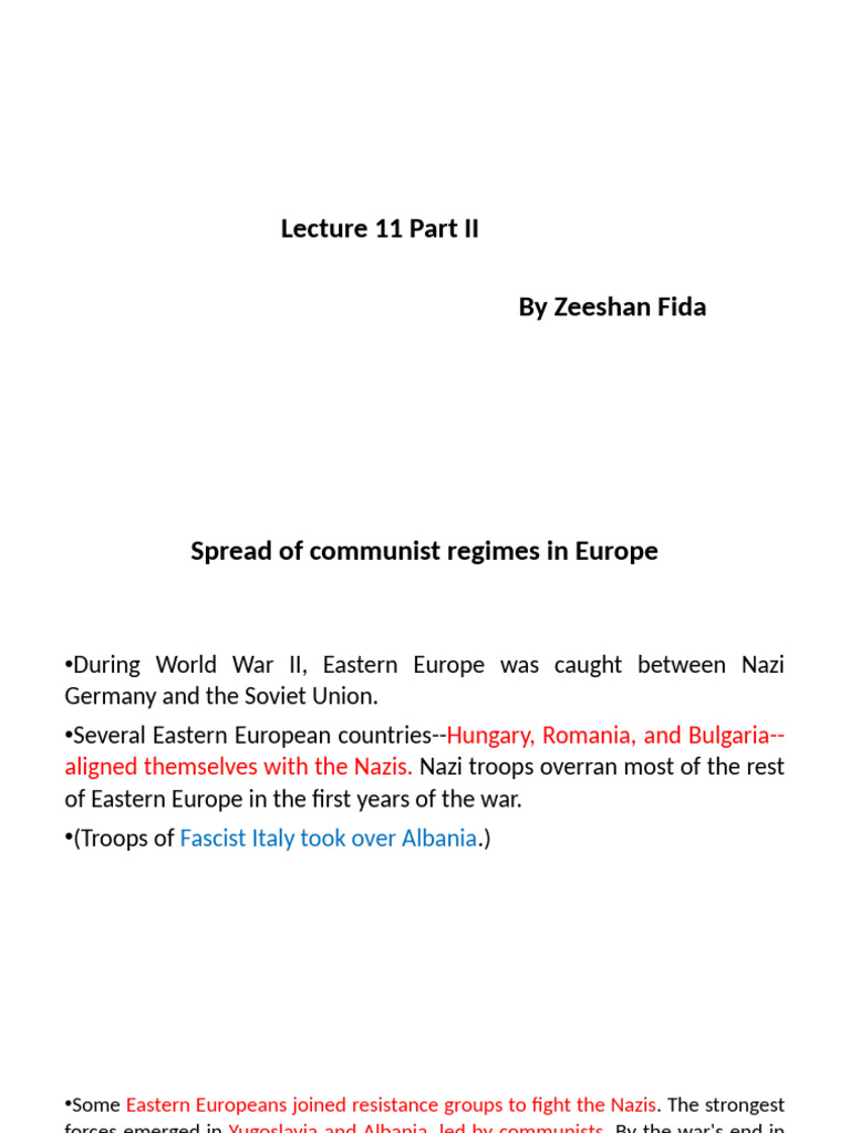 Eastern Europe's Communist Takeover Post-WWII | PDF | Warsaw Pact ...
