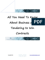 All You Need To Know About Business and Tendering To Win Contracts
