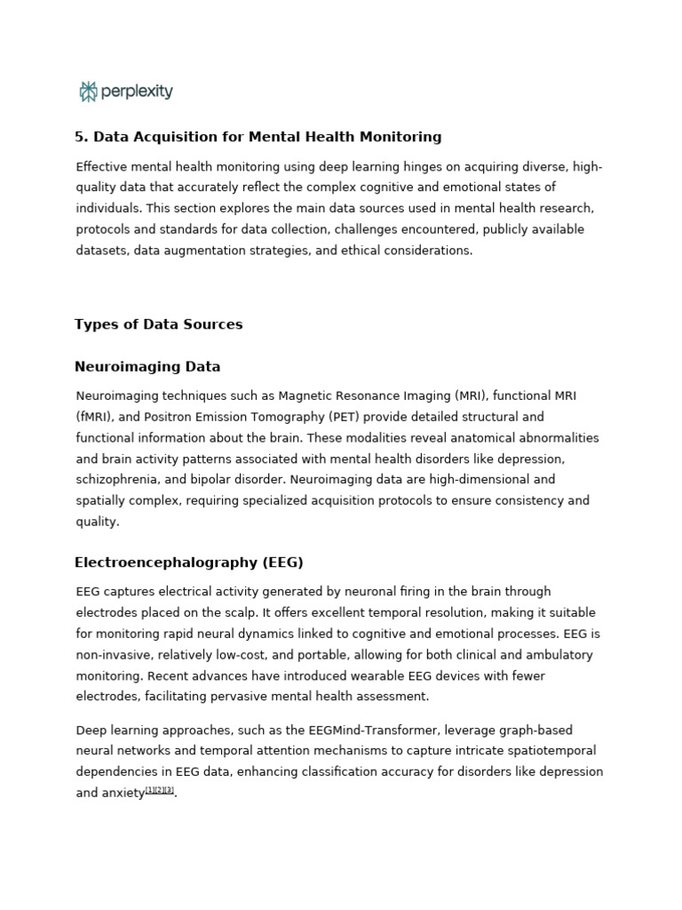Mental Health Data Acquisition Strategies | PDF ...