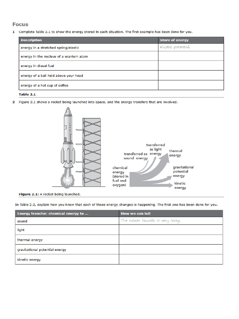 Grade 9 - Work, Power, Energy | PDF