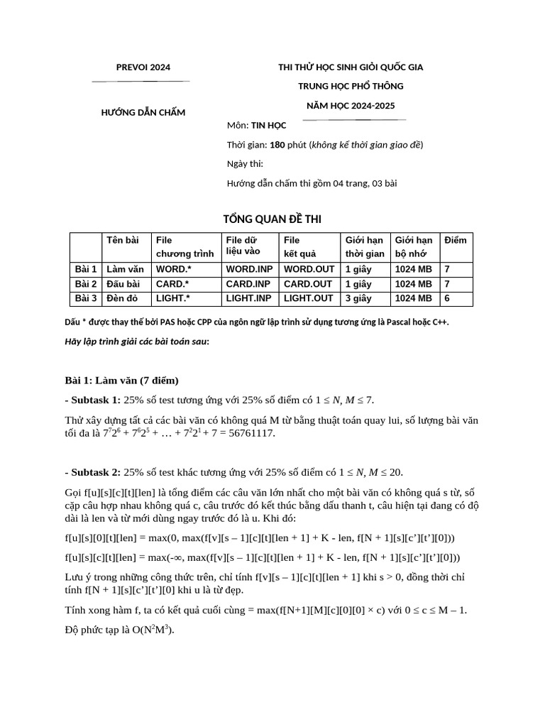 PreVOI 2024 Day1 Solution | PDF