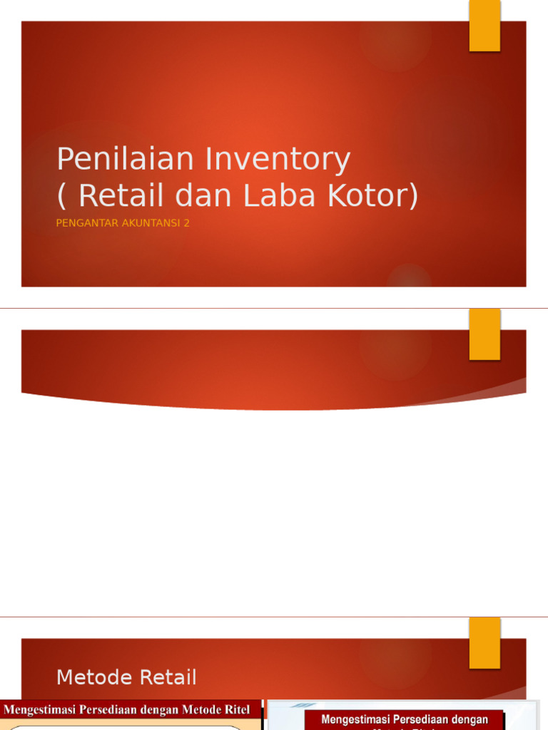 Penilaian Inventory Retail | PDF