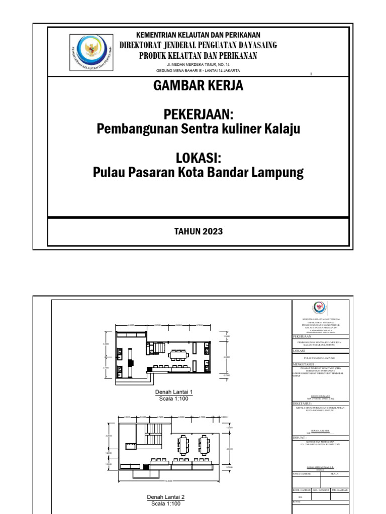 Gambar Kerja Senkul Kalaju Lampung | PDF