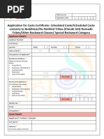 VRO Integrated Certificate Checklist | PDF | Government Of India