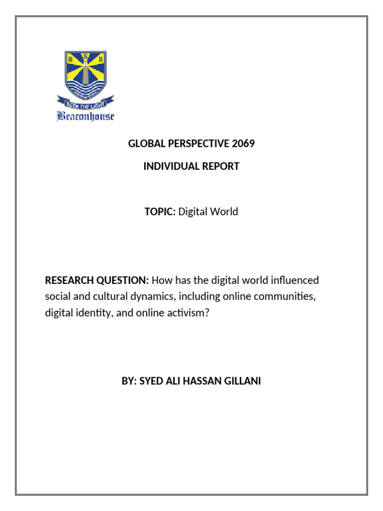 Impact of Digital World on Society | PDF | Social Media | Popular ...