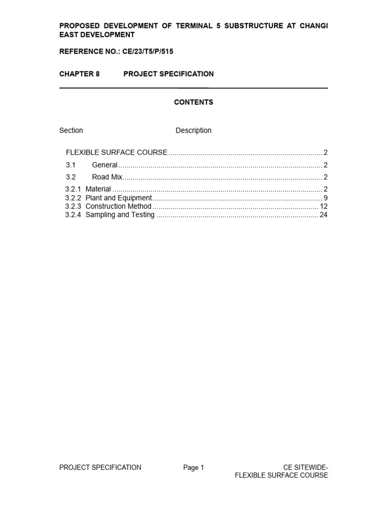 CE SITE PS-03-Flexible Surface Course | PDF | Construction Aggregate ...
