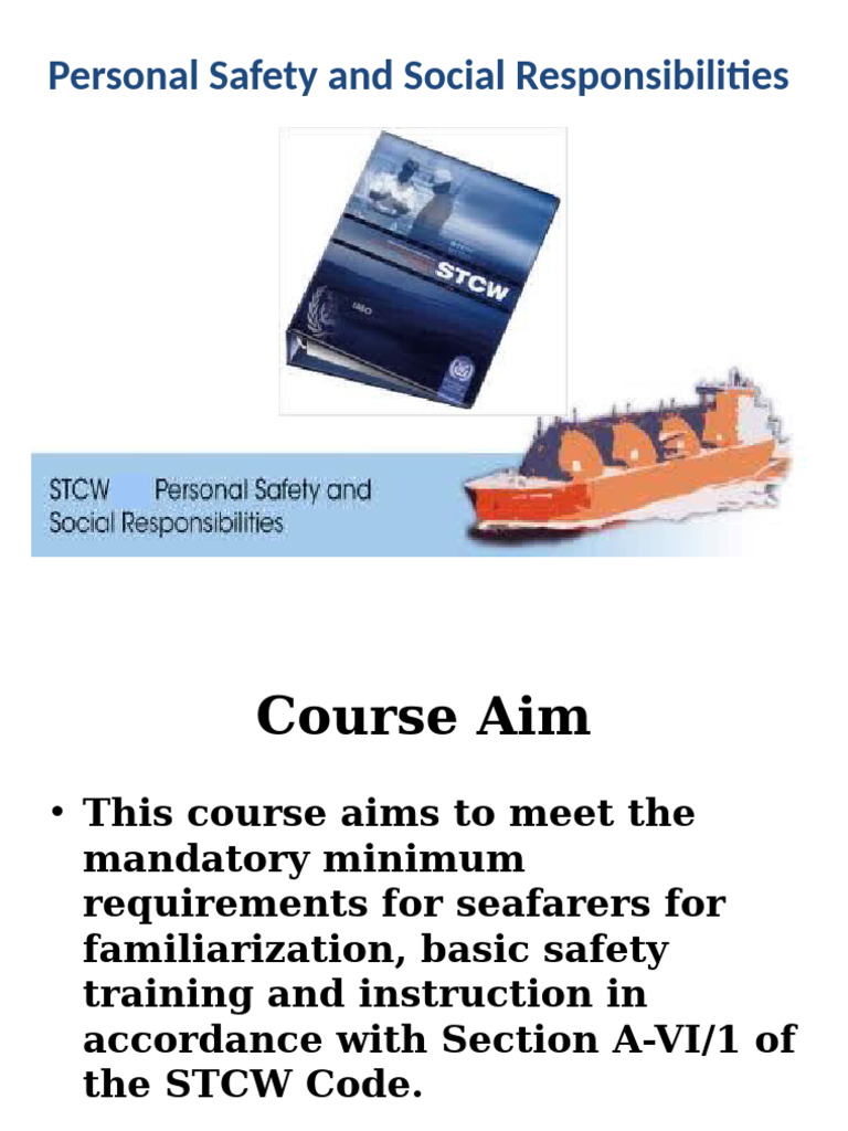 Seafarer Safety Training Course Overview | PDF