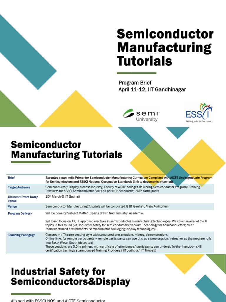 Semiconductor Manufacturing Tutorials 2023 | PDF | Vacuum ...