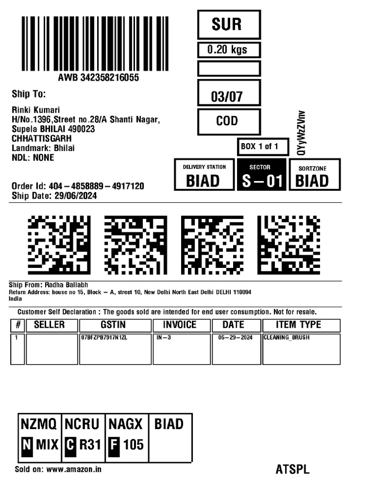 Rinki Kumari Label Amazon 29 - 6 | PDF | Invoice | Government Finances
