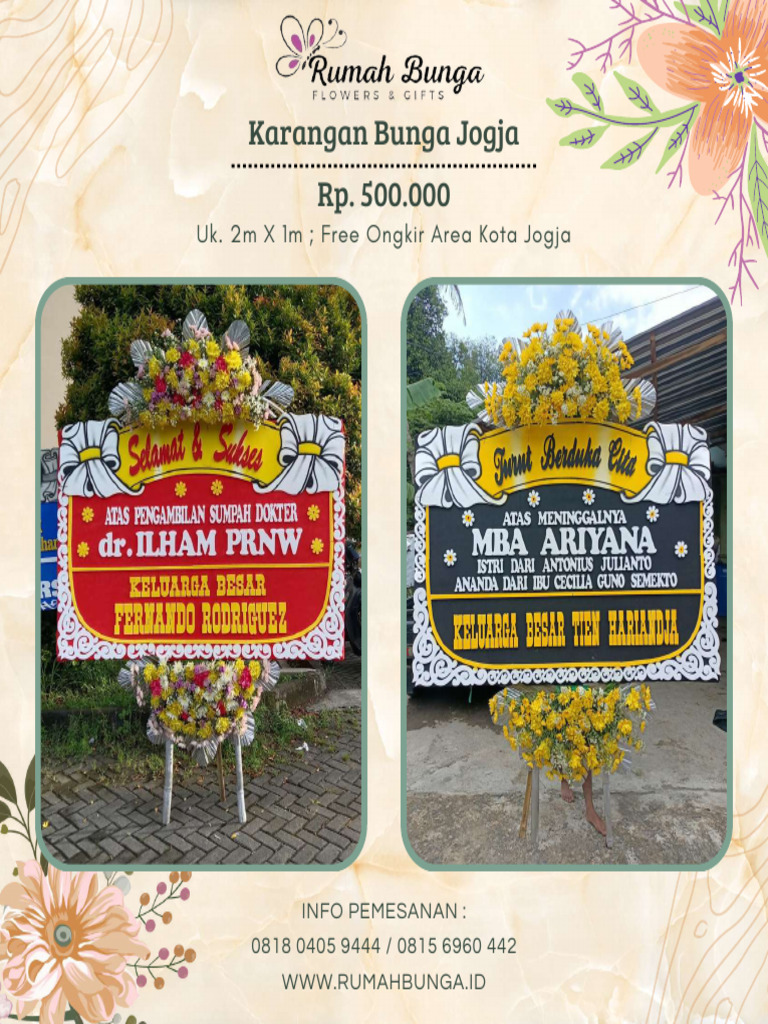 Karangan Bunga dan Standing Flower Jogja | PDF