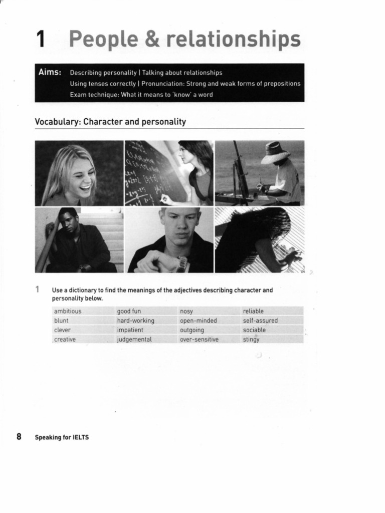 Unit 1 Personality Speaking | PDF