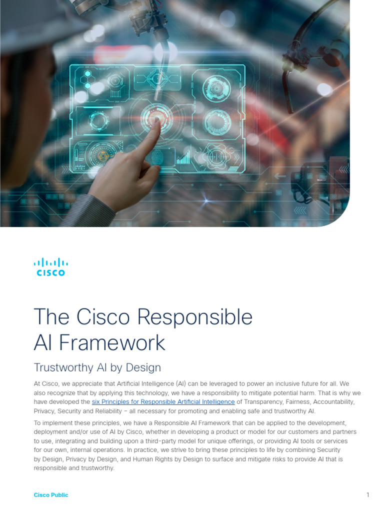 Cisco's Responsible AI Framework | PDF | Artificial Intelligence ...
