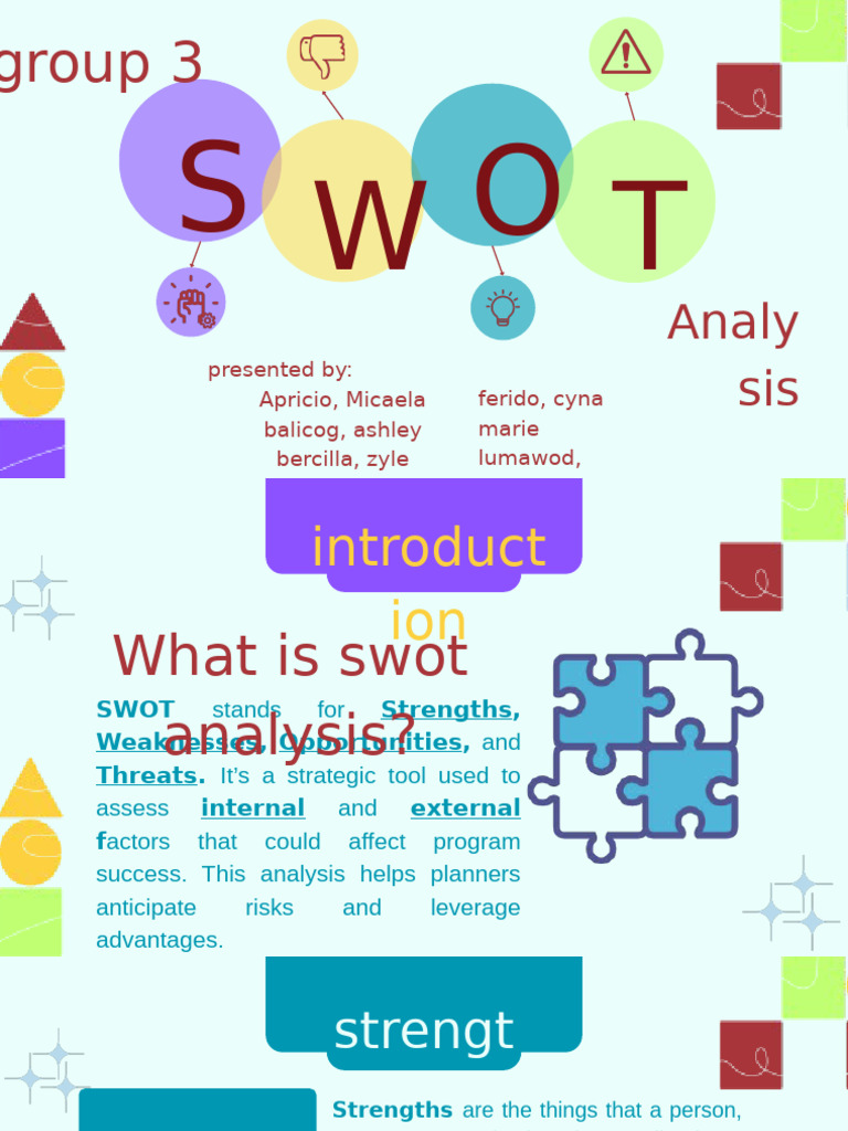 Group 3 Swot Analysis | PDF
