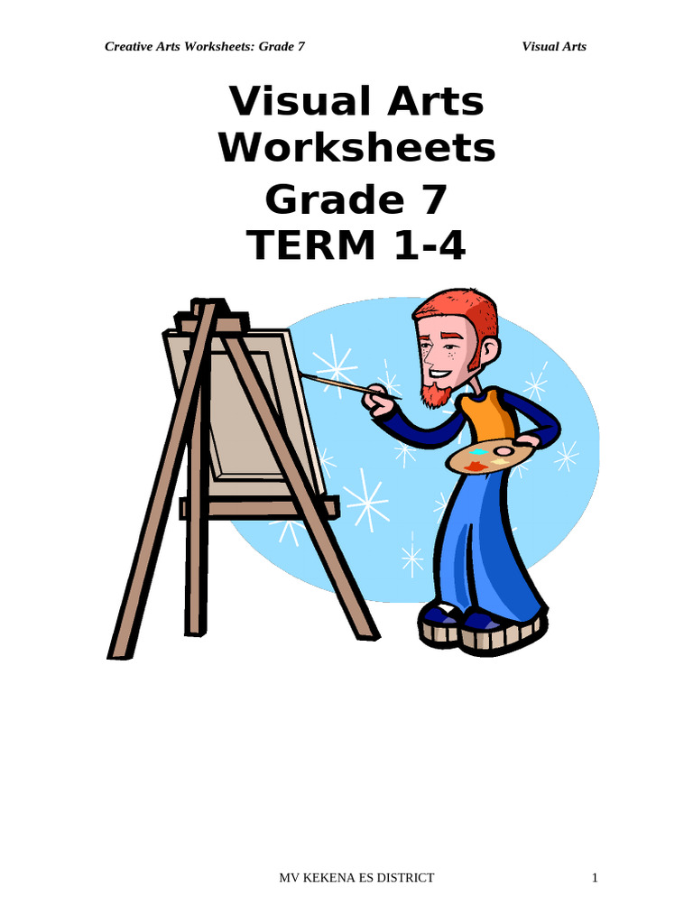 Grade 7 Visual Arts Worksheets | PDF | Drawing | The Arts