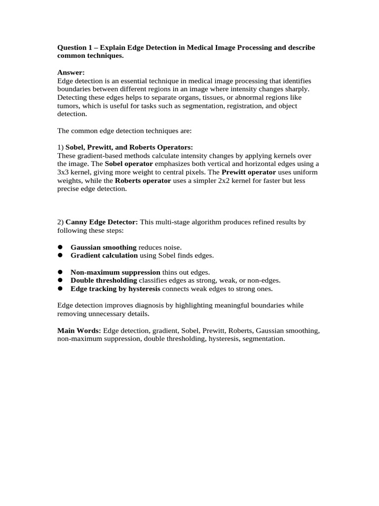 Medical Image Processing Techniques | PDF | Medical Imaging | Ct Scan