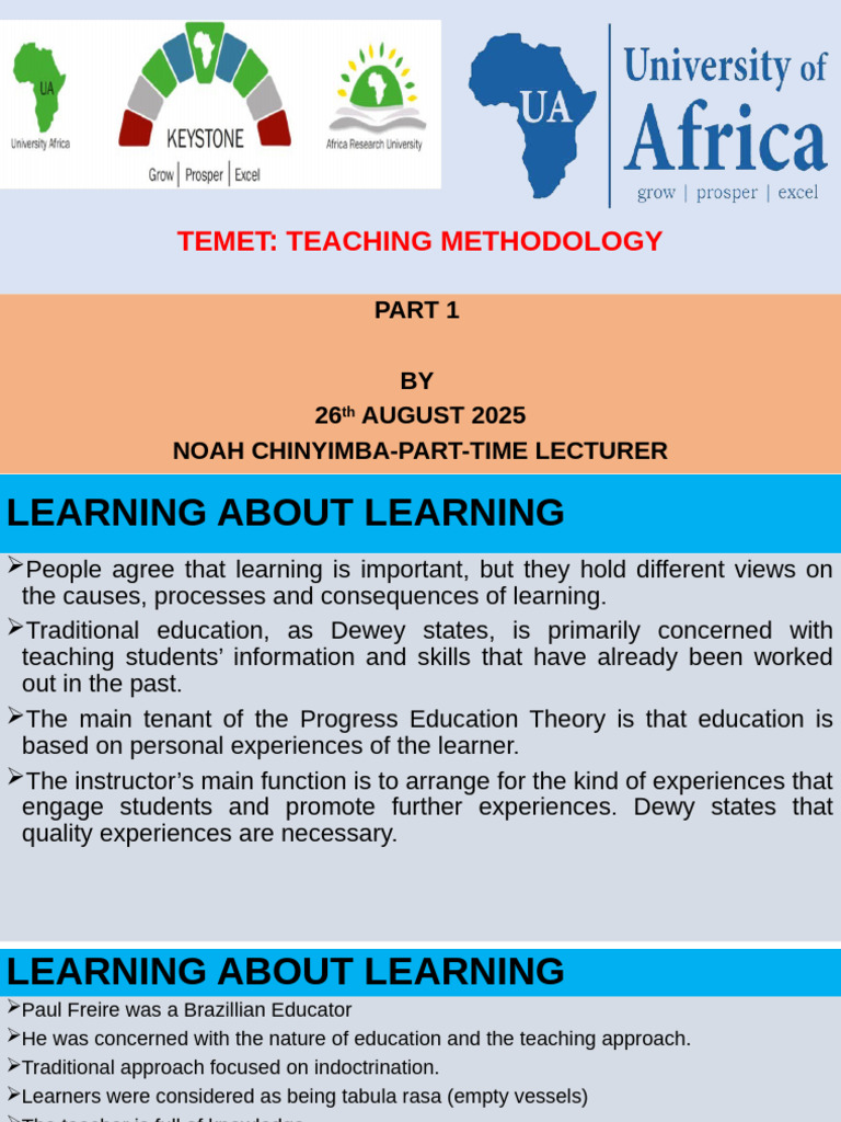 Teaching Methodology Overview | PDF | Learning | Reinforcement