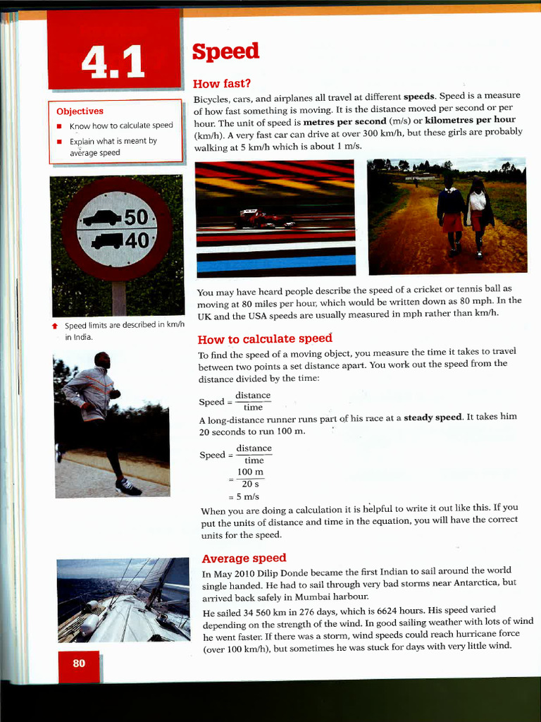 How to Calculate Average Speed | PDF | Speed | Acceleration