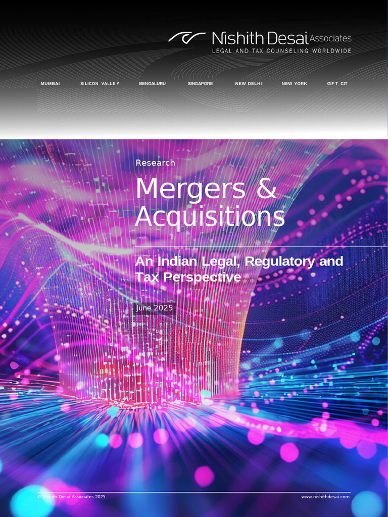 Indian M&A Legal and Tax Insights 2025 | PDF | Mergers And Acquisitions ...