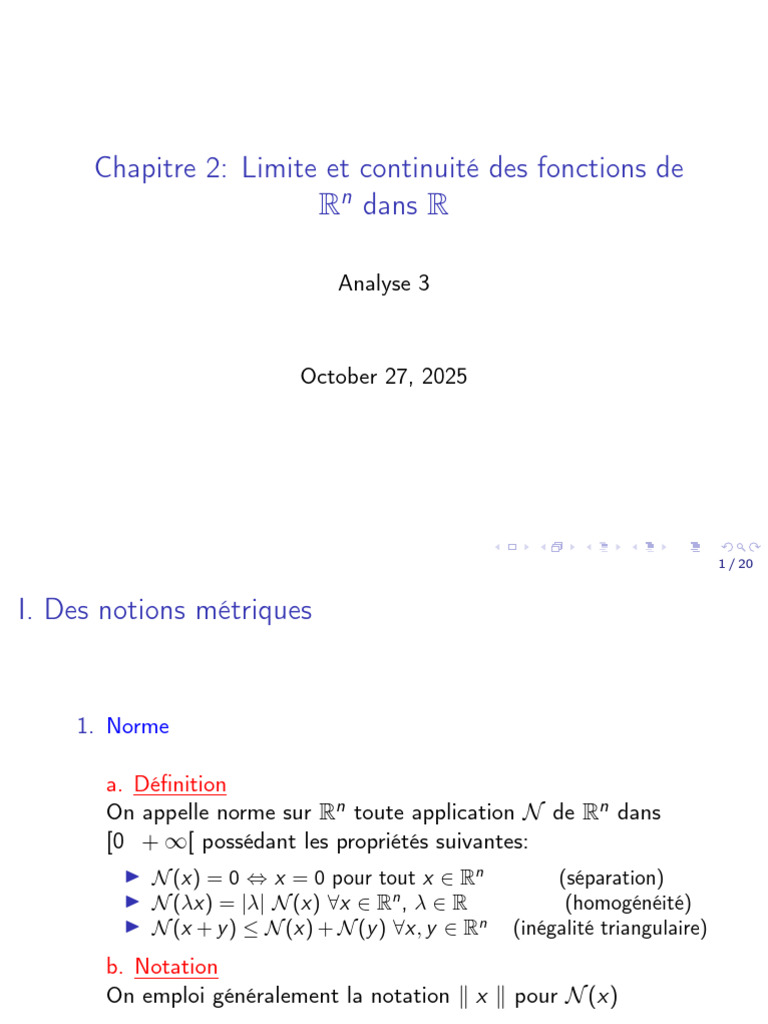 Limites et Continuité des Fonctions R² | PDF | Fonction (Mathématiques ...