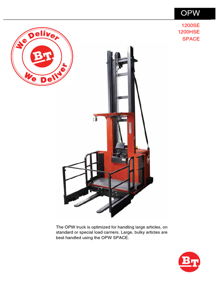 OPW 1200SE/HSE SPACE Truck Specs | PDF | Land Vehicles | Motor Vehicle